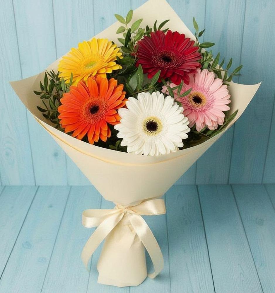 Букет цветов из: Герберы в Краснознаменский
