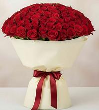 Букет 101 Красная роза Милано в Краснознаменский