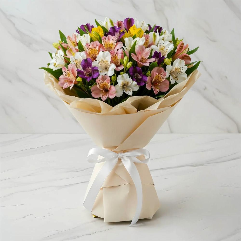 Букет цветов из: Альстромерии в Краснознаменский