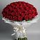 Букет 101 Красная роза Блэк Мэджик в Краснознаменский