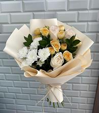 Букет цветов из:  Розы и Хризантемы в Краснознаменский