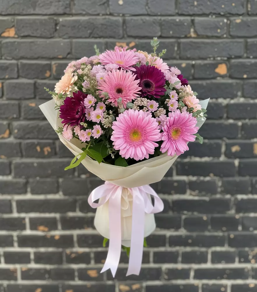 Букет цветов из: Герберы и Хризантемы в Краснознаменский