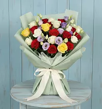 Букет цветов из:  Розы в Краснознаменский