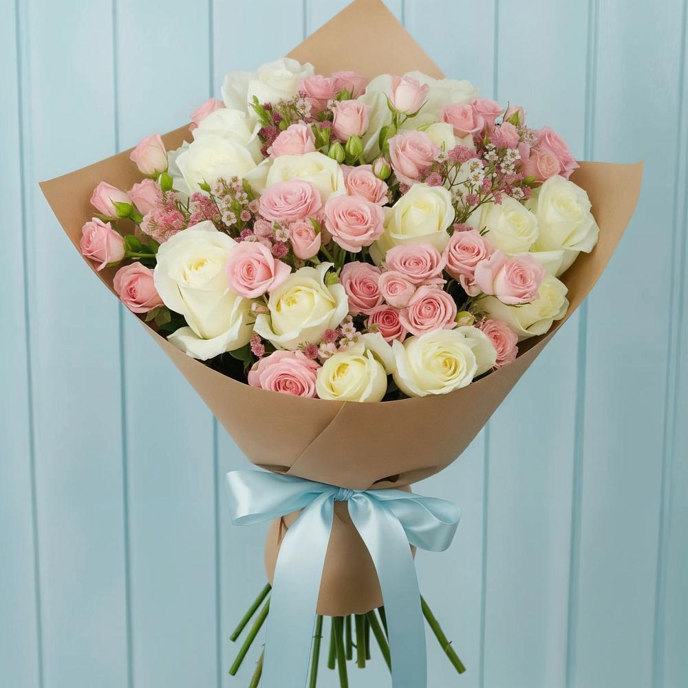 Букет цветов из: Розы в Краснознаменский