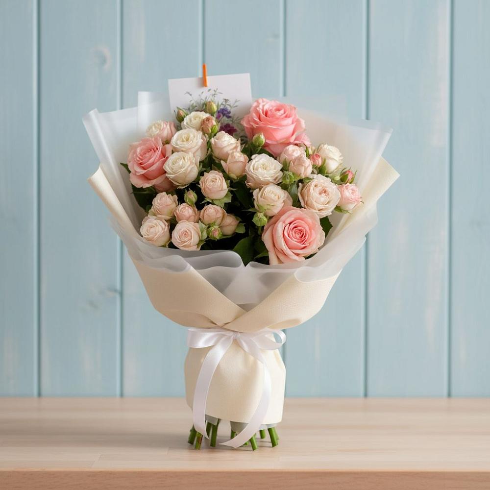 Букет цветов из: Розы в Краснознаменский