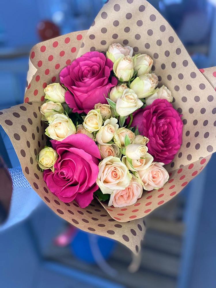 Букет цветов из: Розы в Краснознаменский