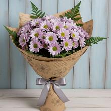 Букет цветов из:  Хризантемы #REPLACE_PRED# Краснознаменский