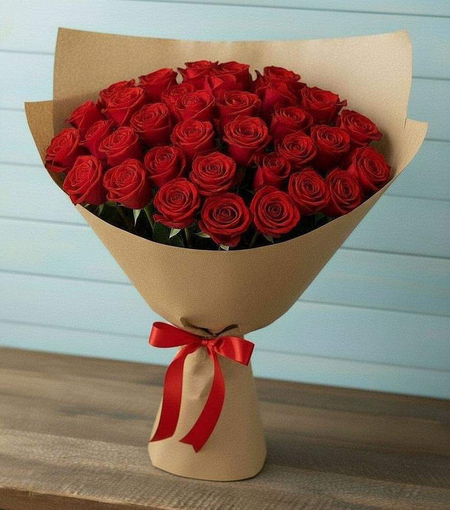 Букет Красные розы Милано в Краснознаменский