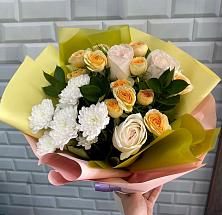 Букет цветов из:  Розы и Хризантемы #REPLACE_PRED# Краснознаменский