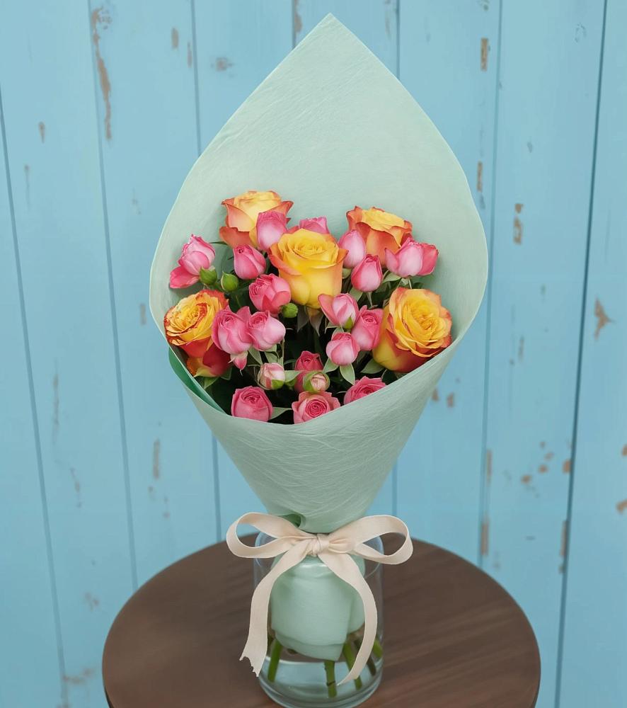 Букет цветов из: Розы в Краснознаменский