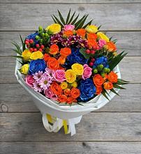 Букет цветов из:  Розы и Хризантемы в Краснознаменский