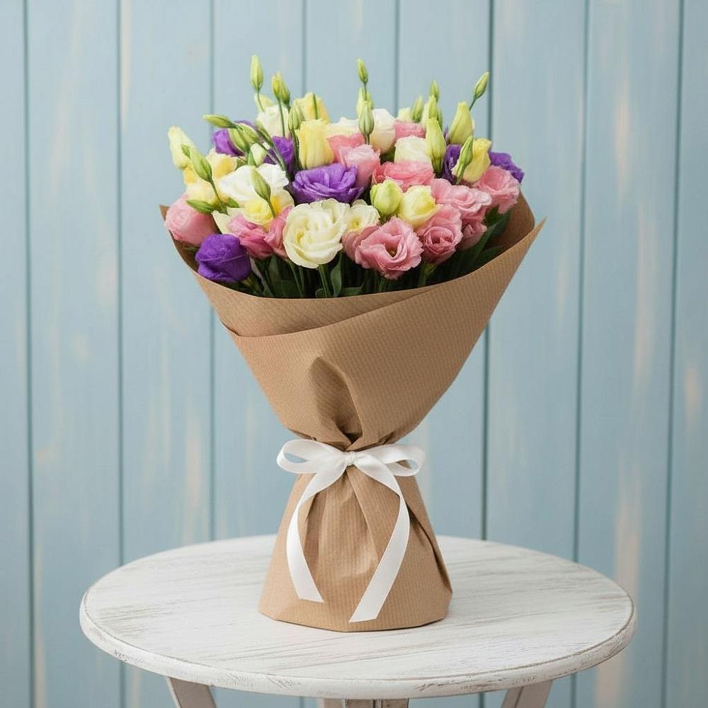 Букет цветов из: Лизиантусы в Краснознаменский