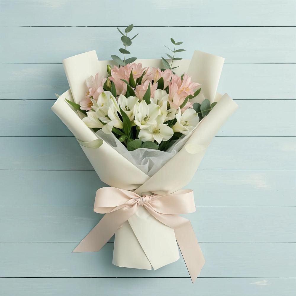 Букет цветов из: Альстромерии в Краснознаменский