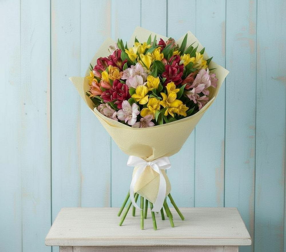 Букет цветов из: Альстромерии в Краснознаменский