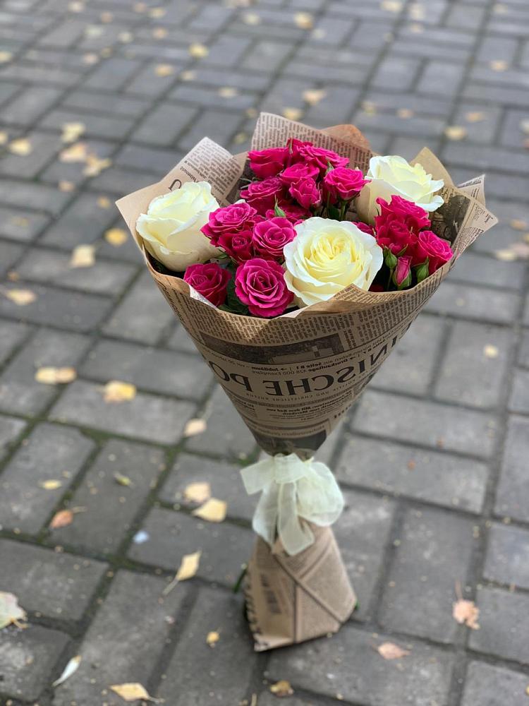 Букет цветов из: Розы в Краснознаменский