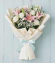 Букет цветов из:  Лилии в Краснознаменский