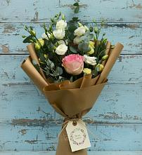 Букет цветов из:  Розы и Лизиантусы в Краснознаменский