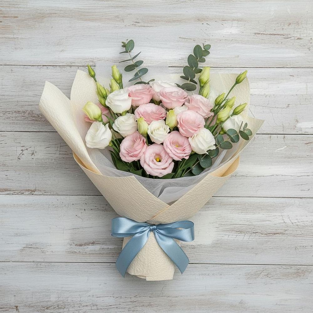 Букет цветов из: Лизиантусы в Краснознаменский